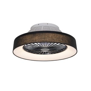 Stropný ventilátor čierny 47cm vr. LED stmievateľný s diaľkovým ovládaním - Emily