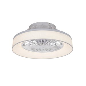 Stropný ventilátor biely 47 cm vrátane LED stmievateľný s diaľkovým ovládaním - Emily