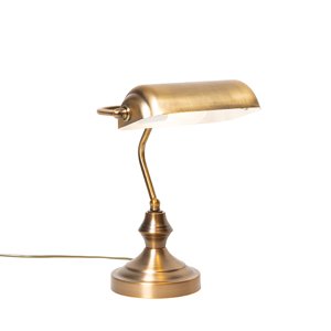 Klasická stolná lampa/notárska lampa bronzová - Banker