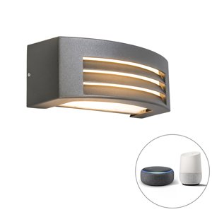 Inteligentná nástenná lampa antracit IP44 vrátane Wifi P45 - Hurricane 1