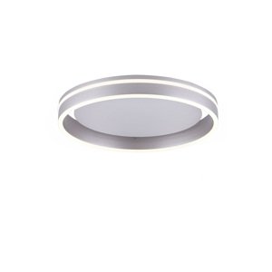 Smart plafondlamp staal 40 cm met afstandsbediening - Ronith