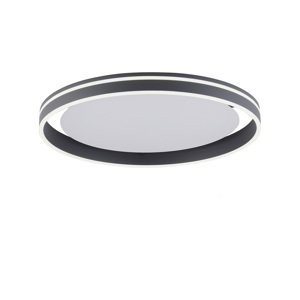 Smart plafondlamp donkergrijs 59 cm met afstandsbediening - Ronith