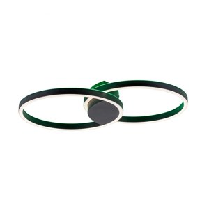 Smart plafondlamp zwart rond met afstandsbediening - Caiden