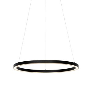 Závesné svietidlo čierne 60 cm vrátane LED 3-stupňové stmievateľné - Girello