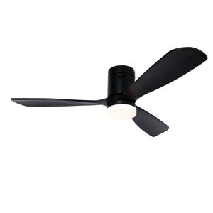 Stropný ventilátor čierny 132 cm vrátane LED stmievateľný s diaľkovým ovládaním - Sofia