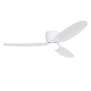 Stropný ventilátor biely 132 cm vrátane LED stmievateľný s diaľkovým ovládaním - Sofio