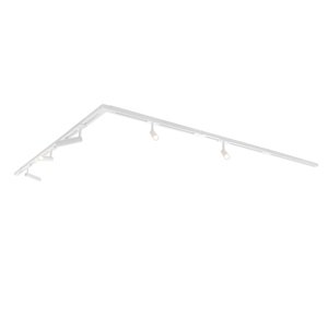 Moderný koľajnicový systém s 5 bodovými svetlami biely 1-fázový GU10 35mm - Iconic Jeana Luxe