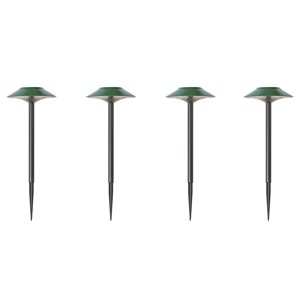 Sada 4 zelených bodových svetiel s hrotom vrátane LED IP44 solárnych - Mushroom