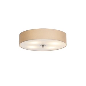Rustikálne stropné svietidlo béžové 50 cm - Drum