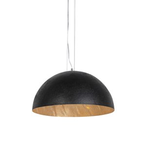 Priemyselná závesná lampa čierna so zlatom 50 cm - Magna