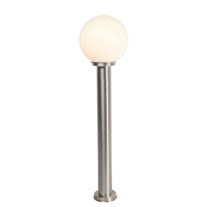 Moderné vonkajšie lampášové stĺp z nerezovej ocele 100 cm - Sfera