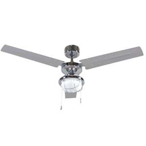 Stropný ventilátor Chvost 48 chróm