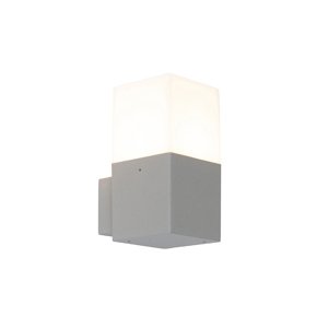 Dánska moderná vonkajšia nástenná lampa sivá IP44