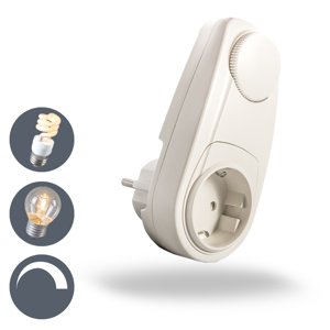 Pripojte stmievač pre energeticky úsporné žiarovky až do 150 W.