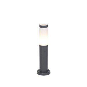 Antracitovo šedá stĺpová lampa 45 cm IP44 - Rox