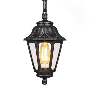 Vidiecka vonkajšia závesná lampa čierna IP44 - Anna