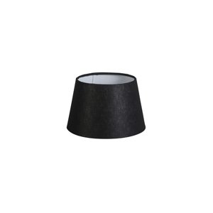 Tieň 20cm guľatý ľan DS E27 čierny