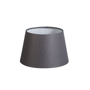 Tieň 20cm guľatý ľan DS E27 tmavošedý
