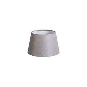 Tieň 20cm guľatý ľan DS E27 svetlošedý