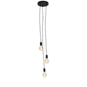 Priemyselná závesná lampa čierna - Facil 3