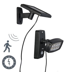 Vonkajšia lampa Solis reflektor LED s PIR senzorom na slnečnú energiu