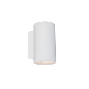 Moderná nástenná lampa biela okrúhla 2-svetlá - Sandy