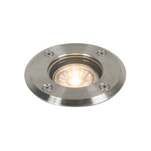 Vonkajšie zemné bodové svetlo oceľ 11 cm IP67 - Basic Round