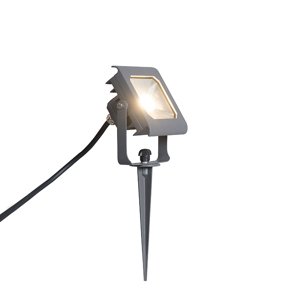 LED reflektor Radius 2 10W tmavošedý so zemniacim kolíkom