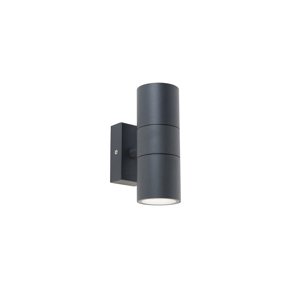 Vonkajšia nástenná lampa tmavosivá 2-svetlo IP44 - Duo