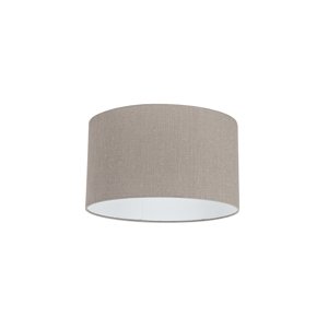 Tienidlo na lampu bavlnené taupe s bielym vnútrom 35/35/20