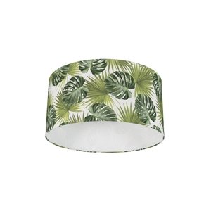 Bavlnené tienidlo na lampu s dizajnom listov okrúhle 50/50/25 - Leaf