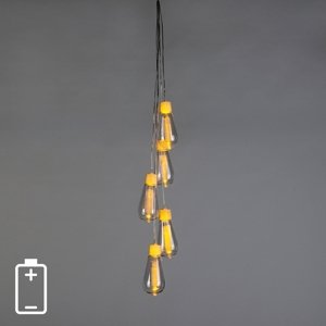 Vianočné osvetlenie svetelný lúč 5 teplá biela LED 0,7 metra