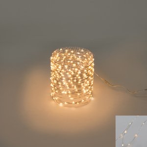 Vianočný osvetľovací drôt teplá biela Micro LED 12 metrov