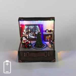 Vianočný domček Music box LED viacfarebný