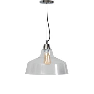 Moderná závesná lampa číre sklo - Tuturanto