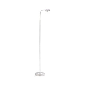 Moderná rovná podlahová lampa z ocele vrátane LED - Adrian