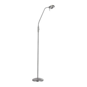 Moderná rovná podlahová lampa z ocele vrátane LED - Tucana