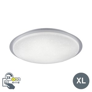 Moderné okrúhle stropné svietidlo biele s hviezdnou oblohou 60cm vrátane LED 40W 3600 lúmenov - Jona