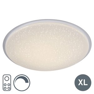 Moderné stropné svietidlo biele s hviezdnou oblohou 82cm LED 80W s diaľkovým ovládaním - Jona
