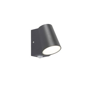 Vonkajšia lampa antracit s pohybovým senzorom vrátane LED - Uma