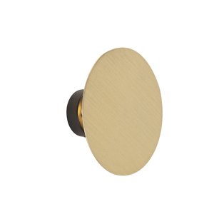 Dizajnová nástenná lampa okrúhla zlatá - Pulley