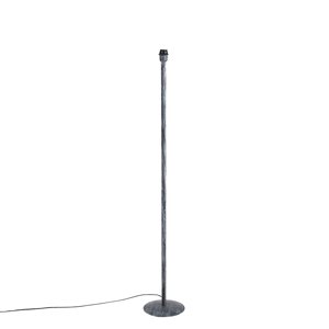 Vintage stojaca lampa sivá bez tienidla - Simplo