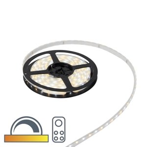 Moderný LED pás 5m stlmený až teplý IP44 - Teania