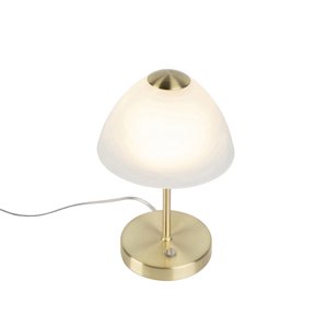 Dizajnová stolná lampa zlatá stmievateľná vrátane LED - Joya