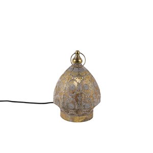 Orientálna stolná lampa zlatá 19 cm - Mauglí
