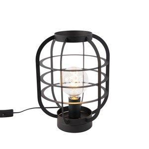 Priemyselná stolná lampa čierna - Zodiac