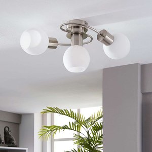 Okrúhle 3-svetlé stropné svietidlo z ocele vrátane LED - Ciala