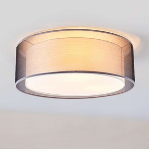 Klasické okrúhle stropné svietidlo sivé 53 cm - Nica