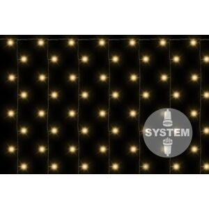 Nexos 2182 diLED svetelný záves - 200 LED teple biela