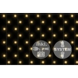 Nexos 2183 diLED Svetelný záves - 200 LED teplá biela + napájanie